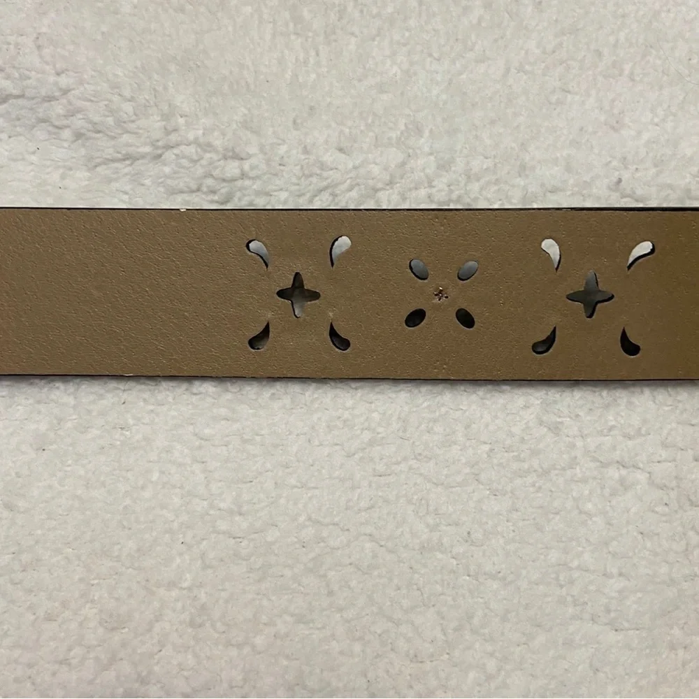 Relic Black Floral Cutout Belt with Silver Studs
